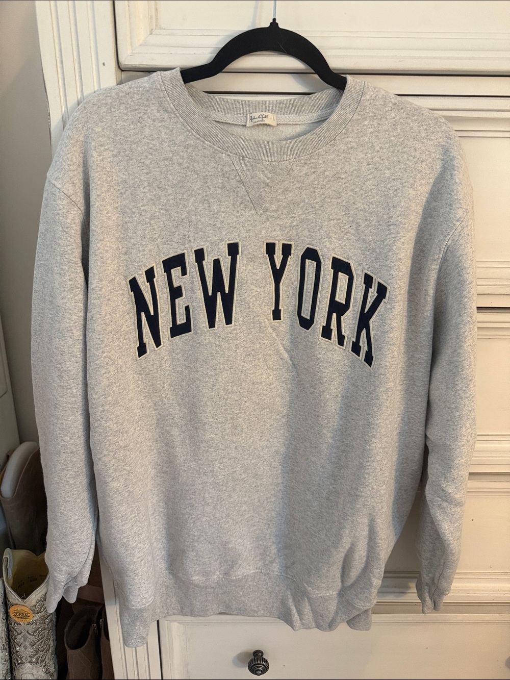 Gray 'New York' Crewneck Sweatshirt - John Gary